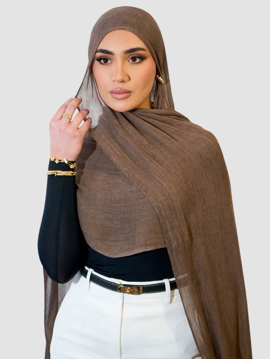 BRUNE Textured Rayon Hijab