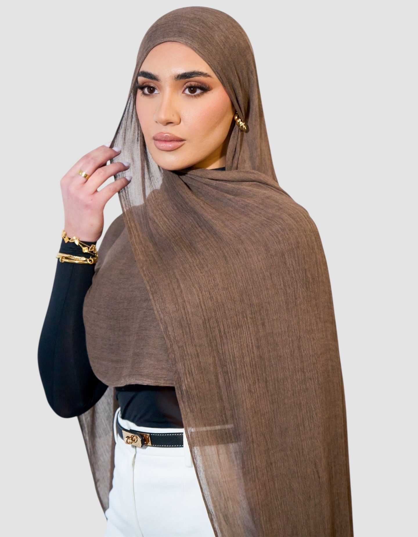 BRUNE Textured Rayon Hijab
