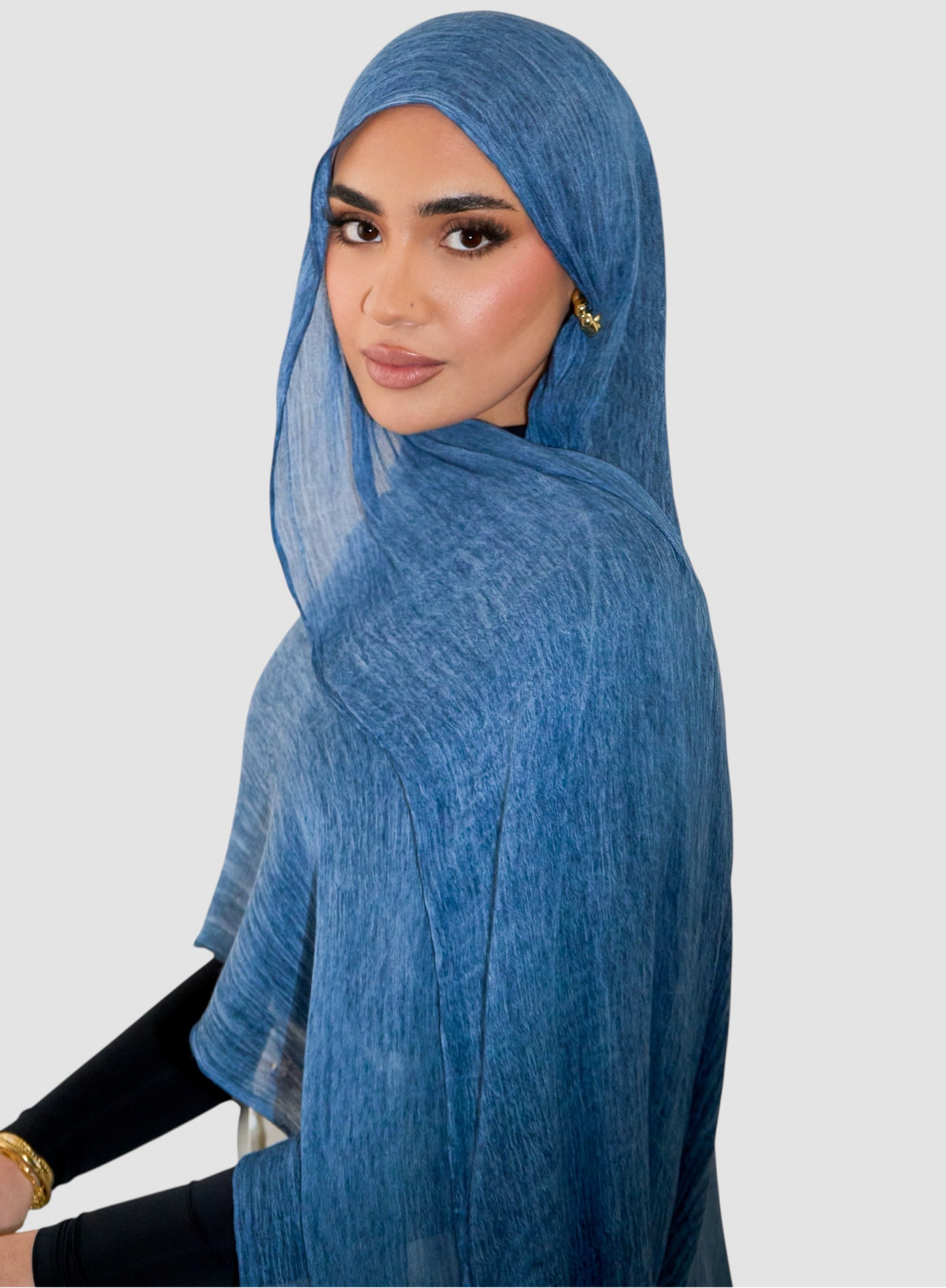 DENIM Textured Rayon Hijab
