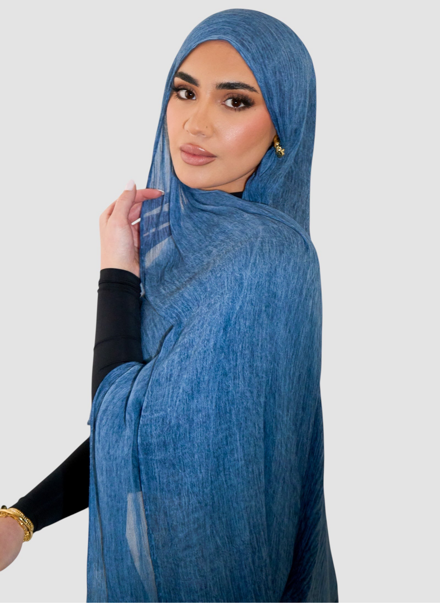 DENIM Textured Rayon Hijab